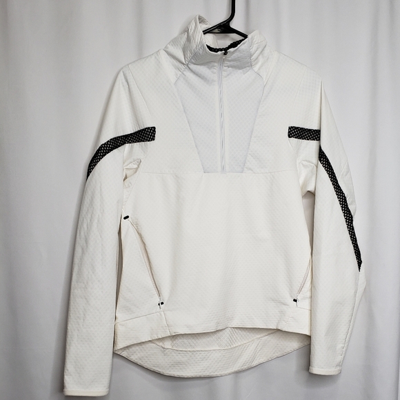Nike Women’s White Half Zip Pullover Jacket Sweater Small - Picture 7 of 10